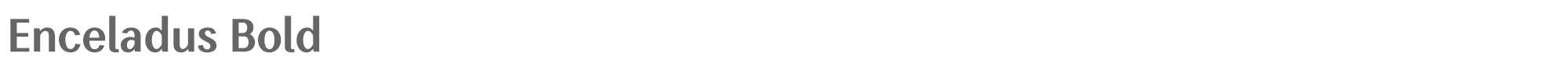Sample characters Enceladus Font